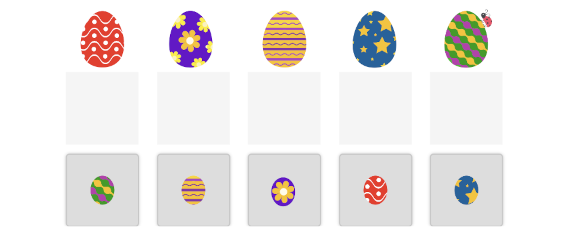 Match by missing part – The Easter eggs